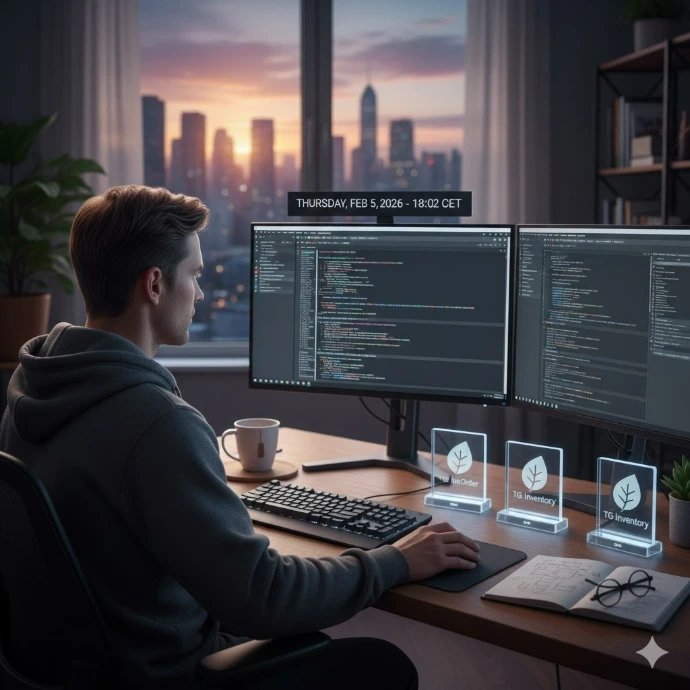 Développeur expert Odoo travaillant sur la connexion API de services tiers pour la logistique, les paiements et les marketplaces.